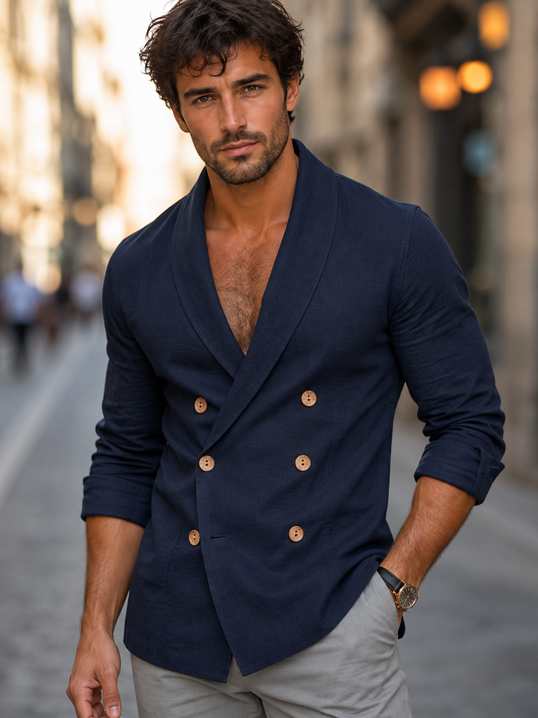 camicia lino uomo